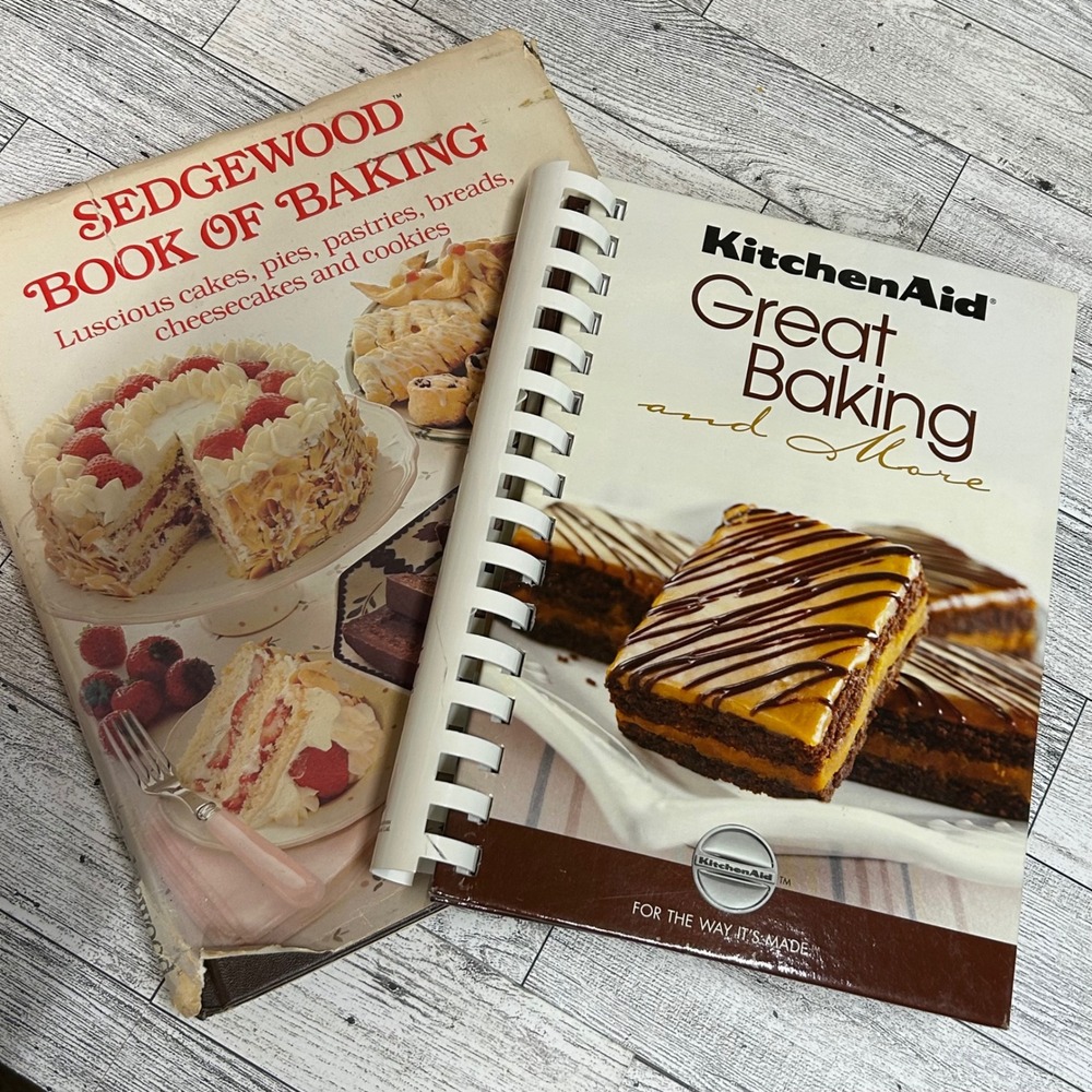 KitchenAid Great Baking & Sedgewood Book of Baking 1981 2008 Cookbook Lot
